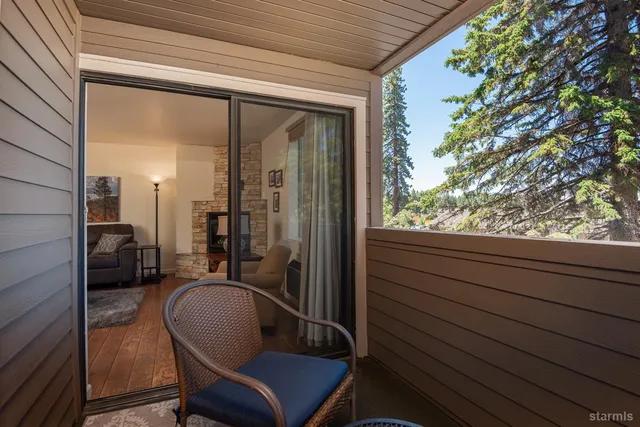 a view of a room with a furniture