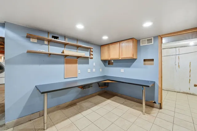 a room with gym equipment