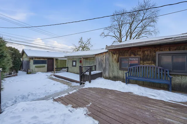 a view of a house with a patio