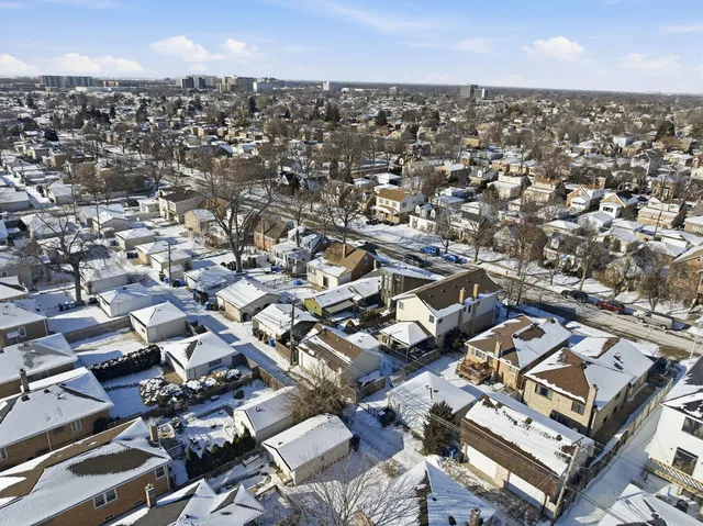 an aerial view of a city