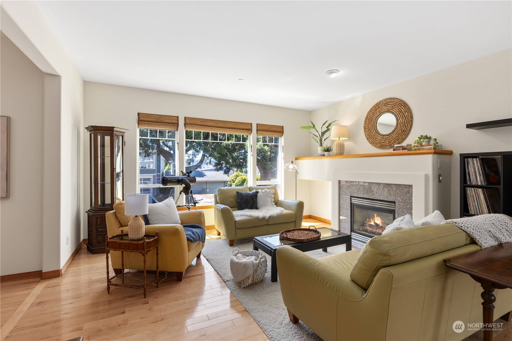 2030 Rucker Avenue, Unit 3 Everett, WA 98201 - Photo 8 of 40 a living room with furniture and a fireplace