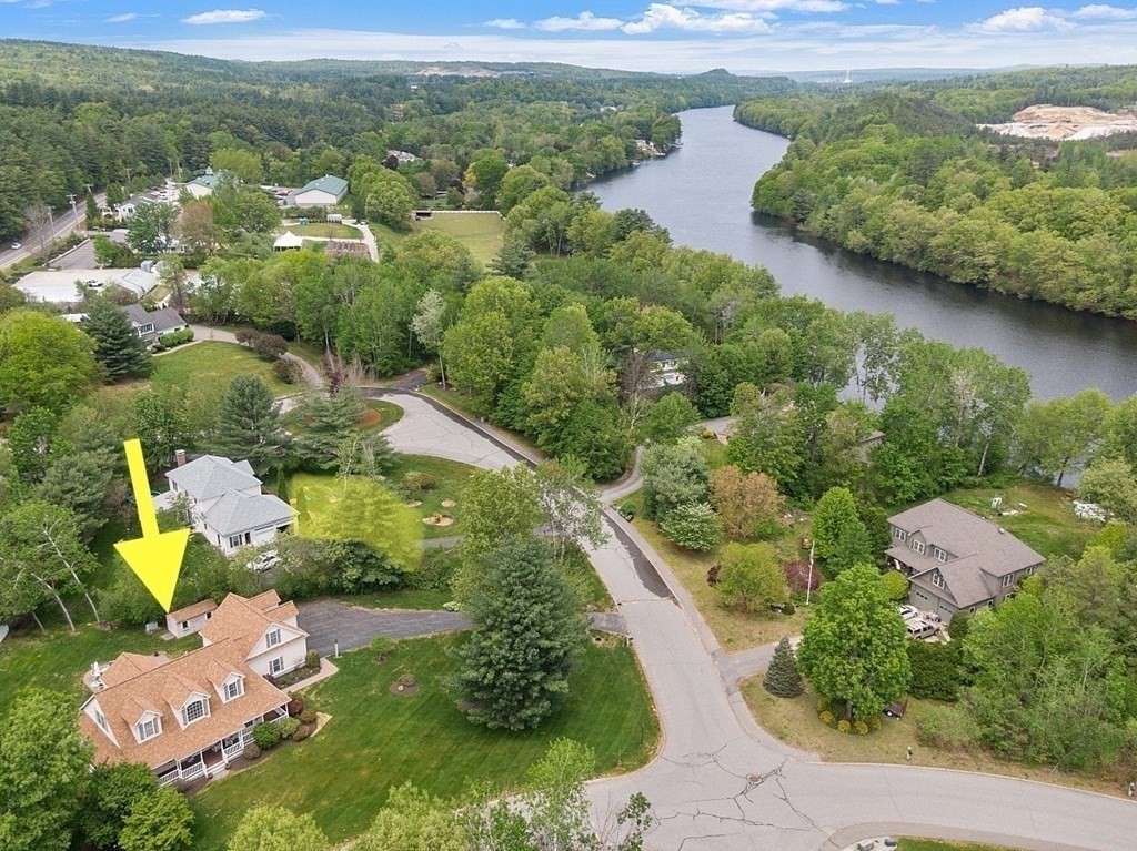 2 Gullane Road Hooksett, NH 03106 - Photo 7 of 27 an aerial view of lake residential house with swimming pool