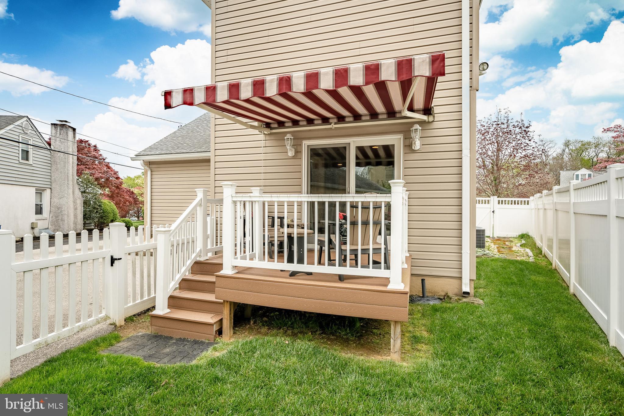 109 Locust Road Morton, PA 19070 - Photo 30 of 33 Remote-Controlled Awning