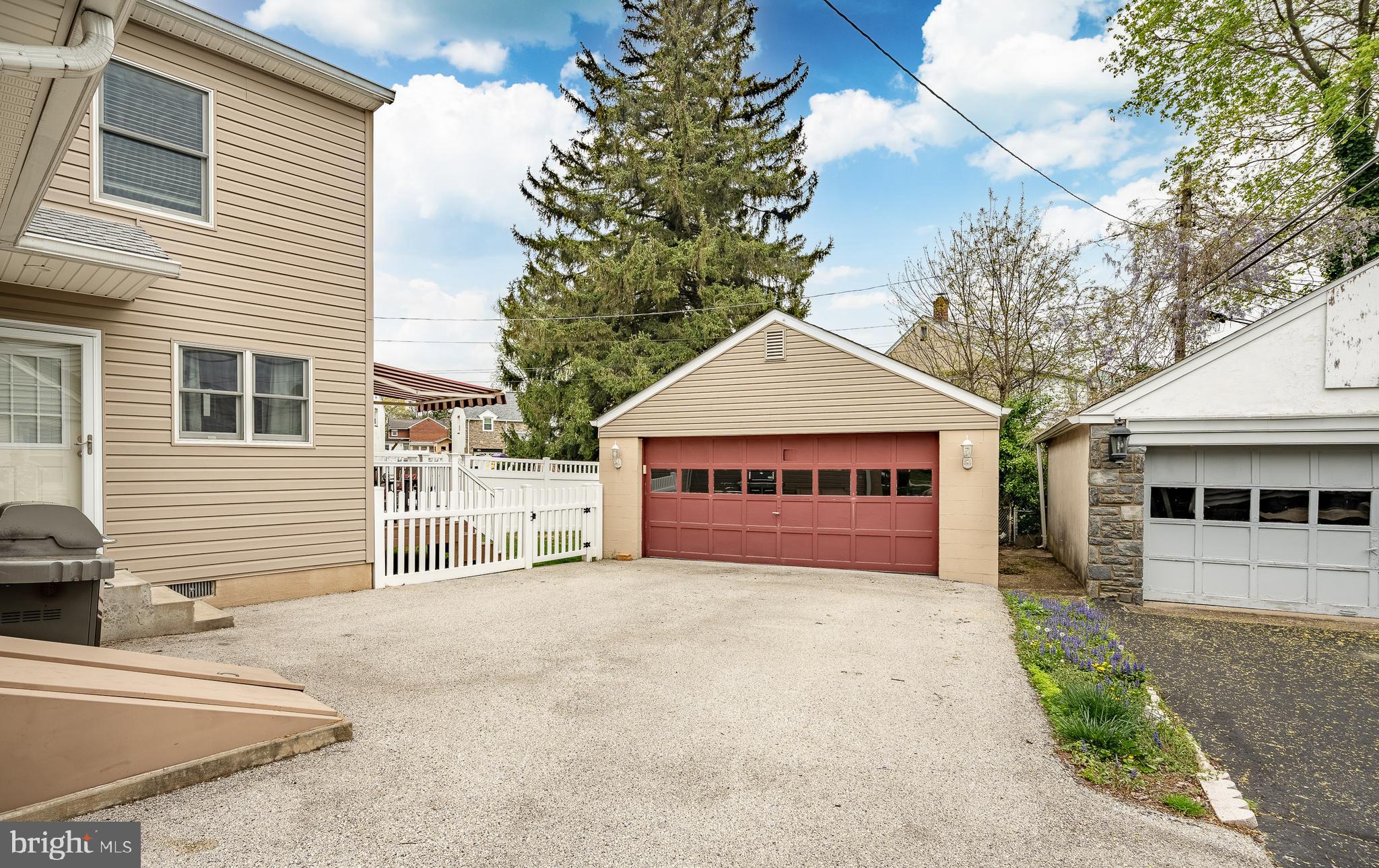109 Locust Road Morton, PA 19070 - Photo 32 of 33 Detached 2 Car Garage with Loft Storage