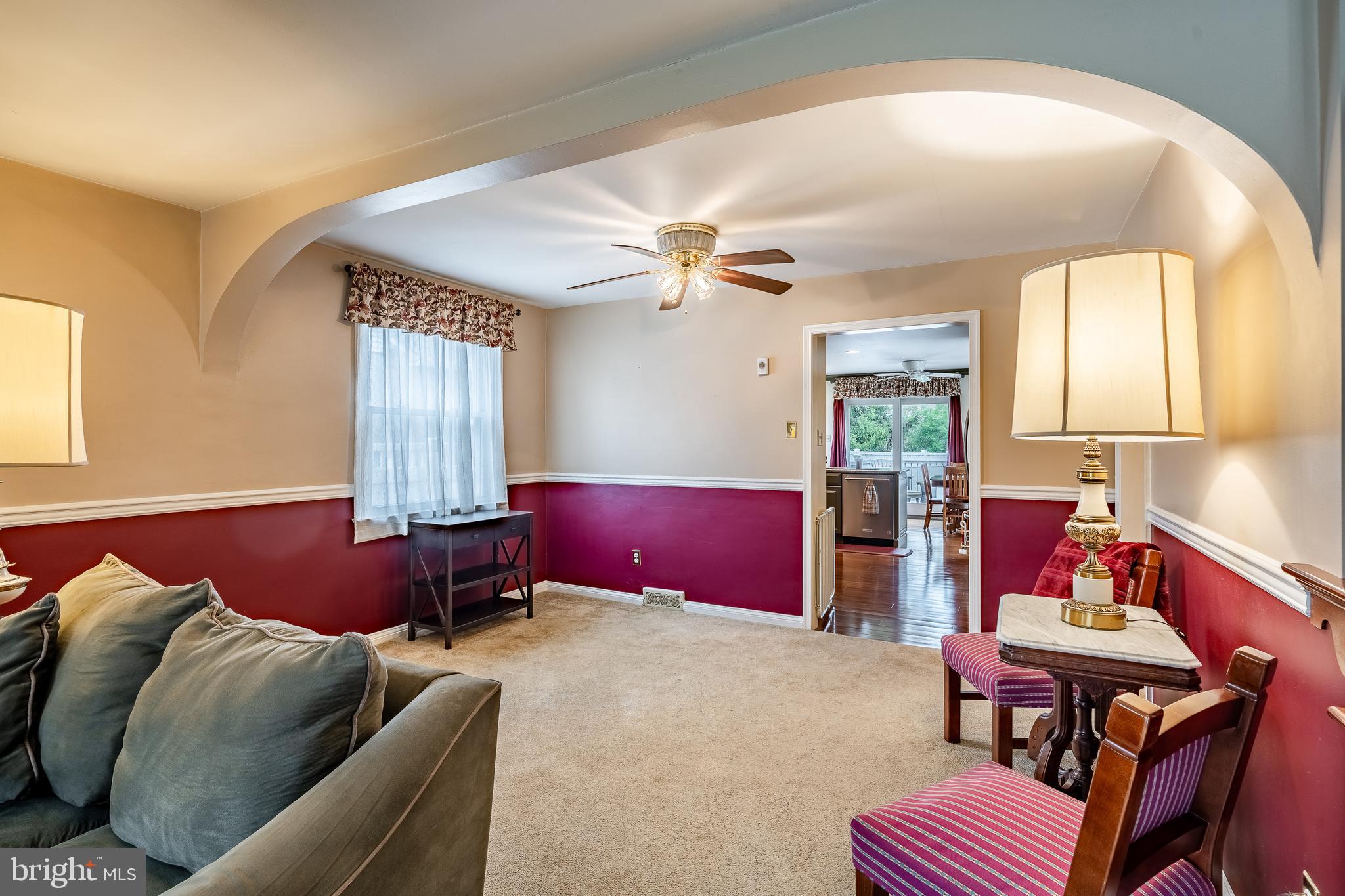 109 Locust Road Morton, PA 19070 - Photo 7 of 33 Living Room and Dining Room
