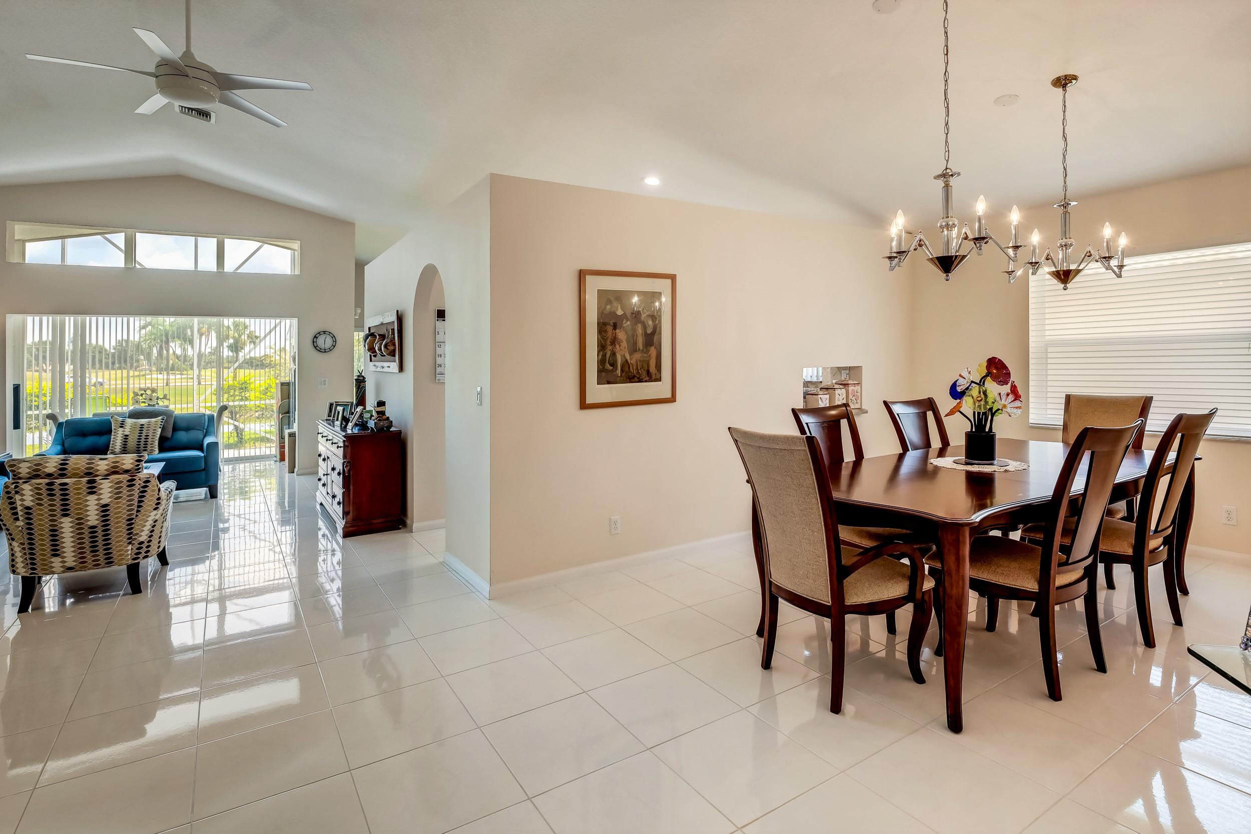 6741 Sun River Road Boynton Beach, FL 33437 - Photo 7 of 57 Dining Room & Living Room