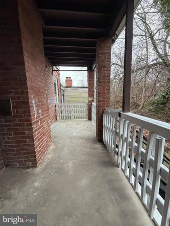 a view of a porch