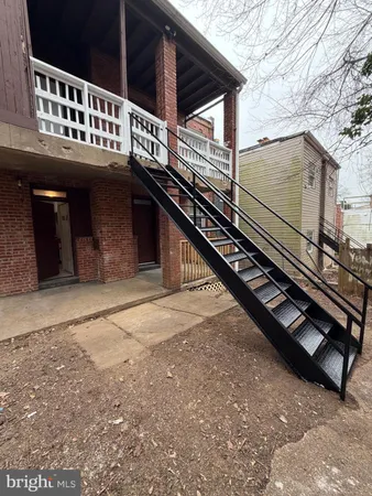 a view of a house with a balcony