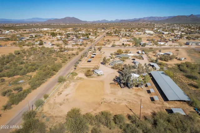 a view of city and mountain
