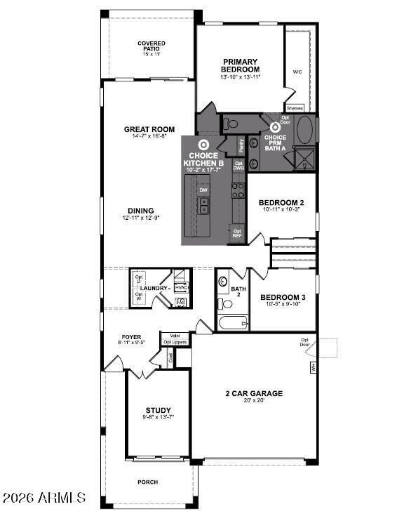 17334 West Wandering Creek Road Goodyear, AZ 85338 - Photo 67 of 67 Pinehurst Floorplan