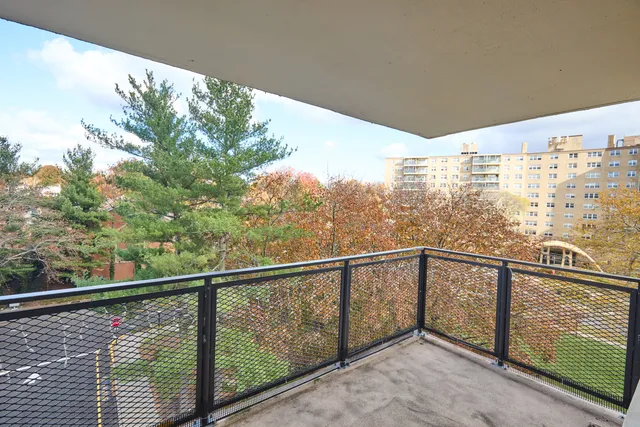 a view of city from balcony