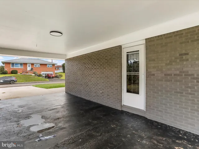 a view of an outdoor space and kitchen