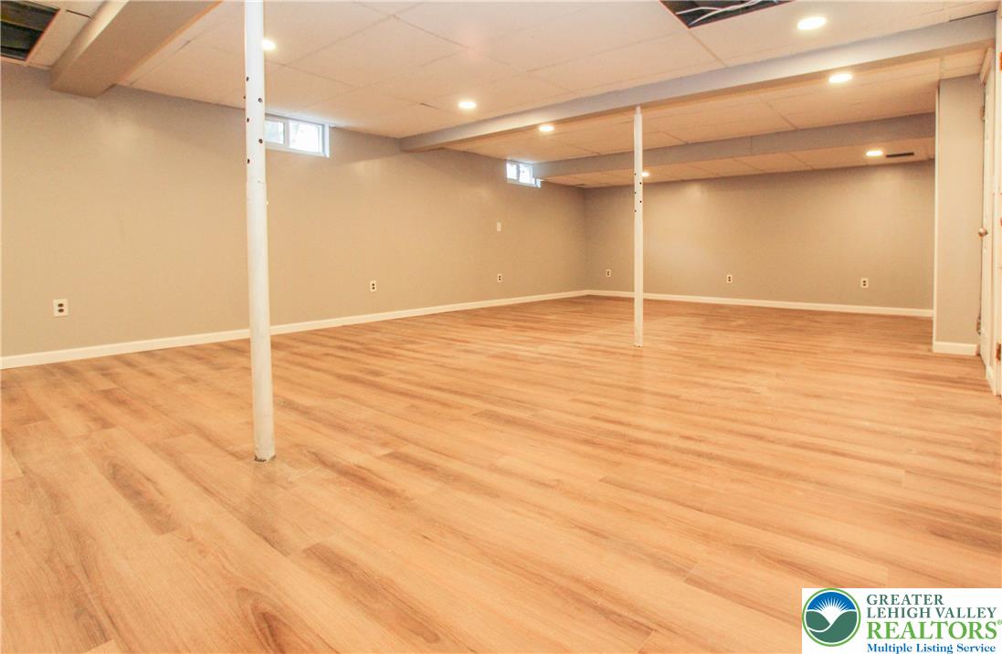 492 Filetown Road Nazareth, PA 18064 - Photo 24 of 30 A well-lit, unfinished basement offers endless possibilities for customization and expansion.