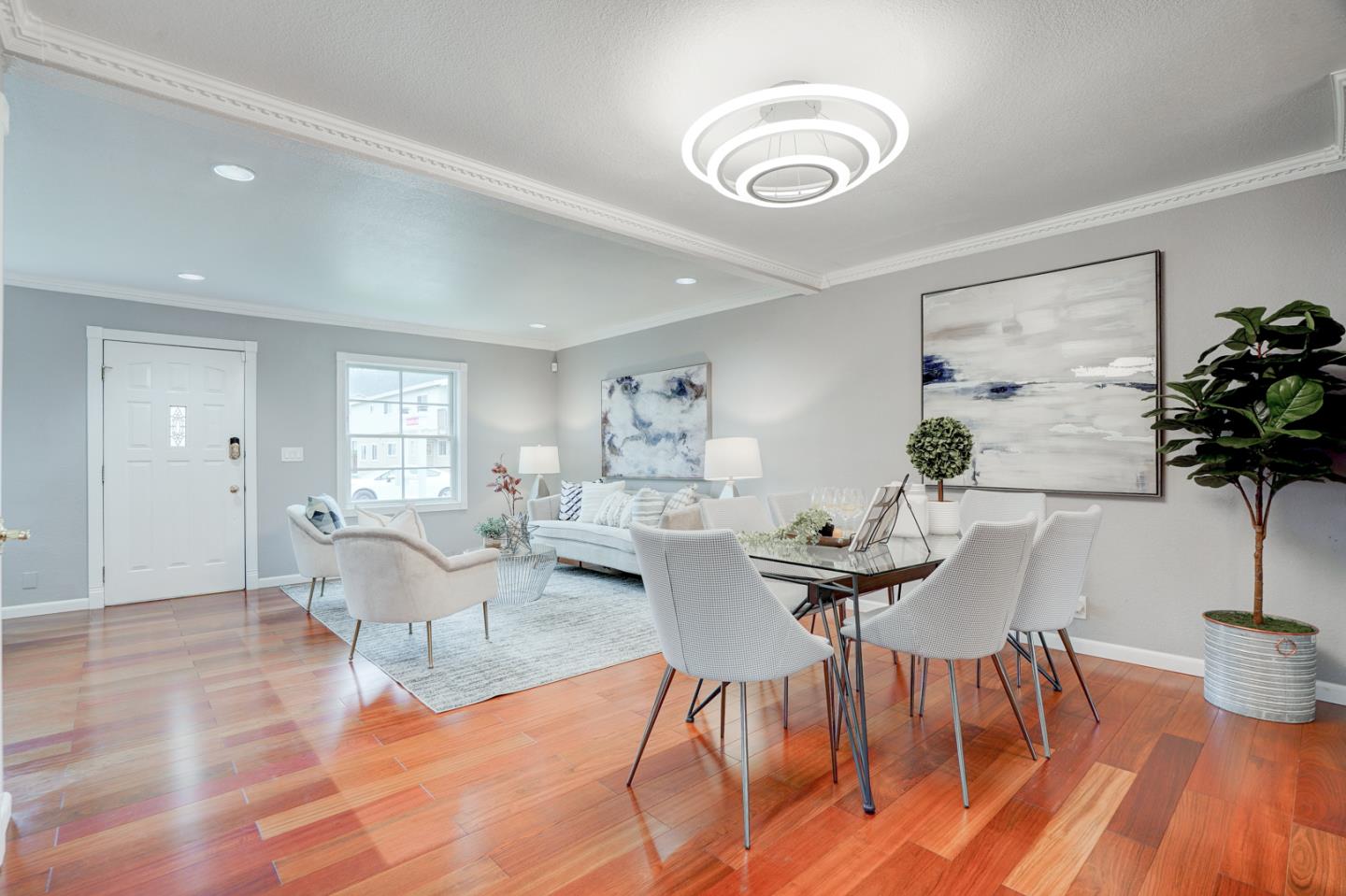 350 Buckingham Way Pacifica, CA 94044 - Photo 15 of 68 a view of a dining room with furniture and wooden floor
