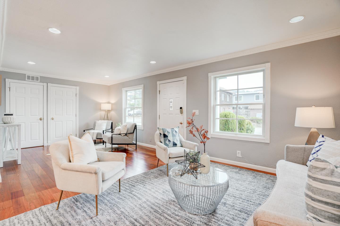 350 Buckingham Way Pacifica, CA 94044 - Photo 5 of 68 a living room with furniture or window and a wooden floor