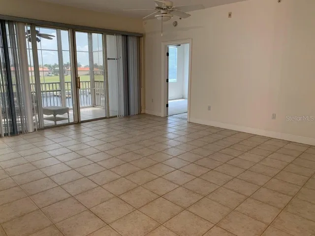 a view of an empty room