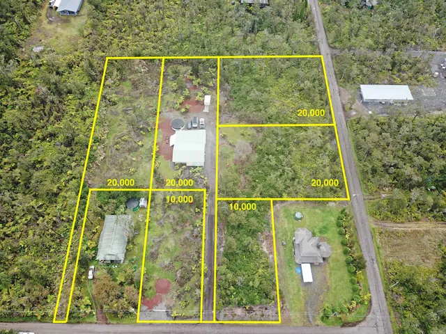 a view of a small yard