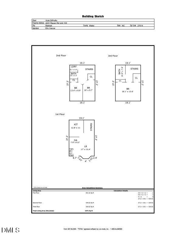 2231 Raven Road, Unit 103 Raleigh, NC 27614 - Photo 26 of 26 2231 Raven Rd Unit 103 Measure
