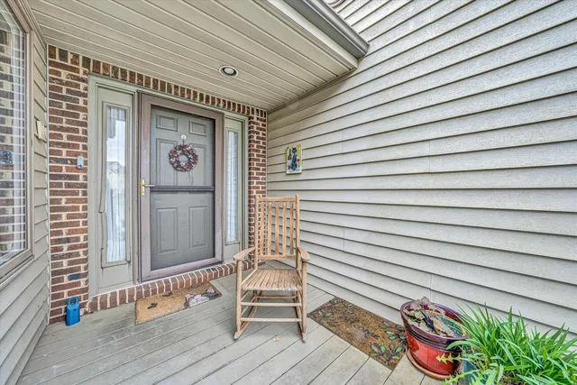 a view of outdoor space and deck