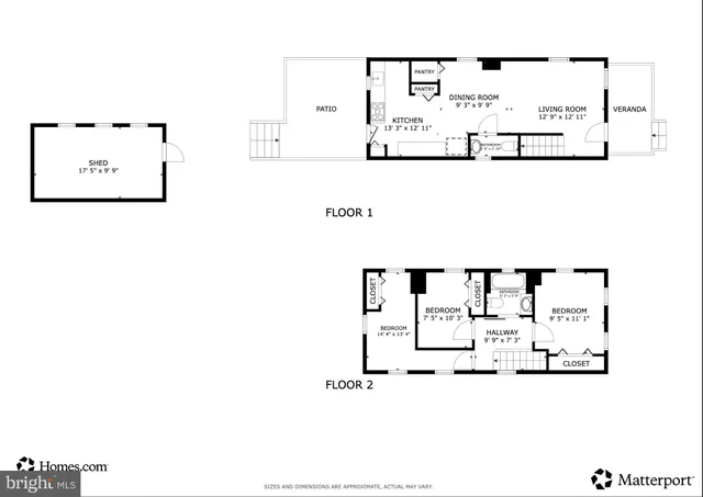 a view of a building with a patio