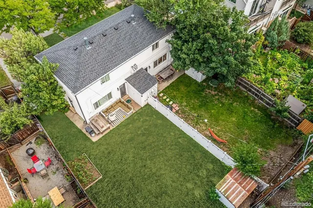 a house with trees in front of it