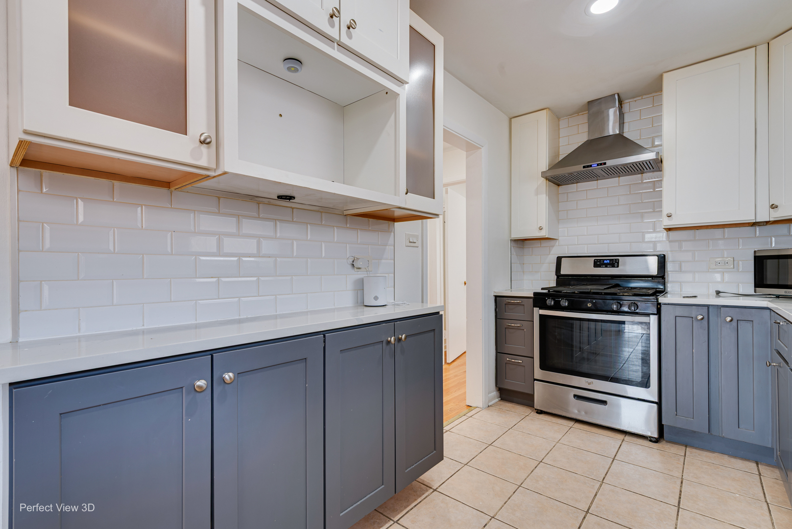 7004 West Foster Avenue Chicago, IL 60656 - Photo 12 of 16 a kitchen with cabinets and appliances