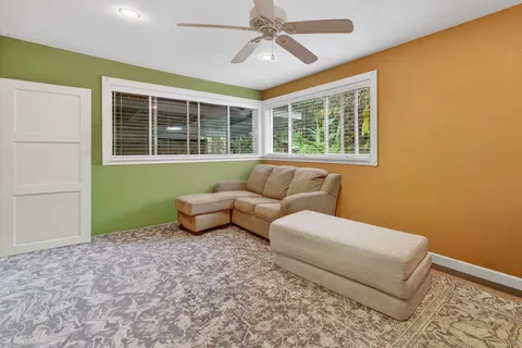 a very nice looking room with a large window