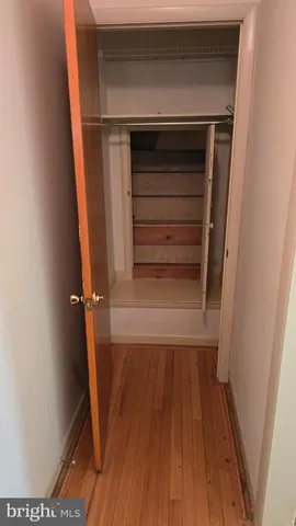 a close view of closet