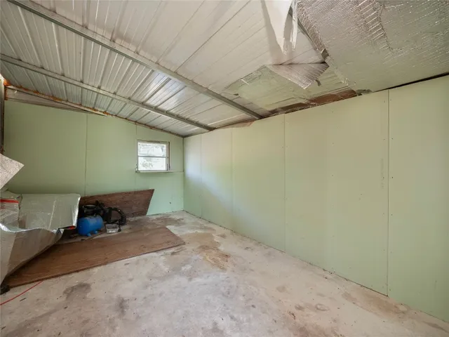 a view of water heater room