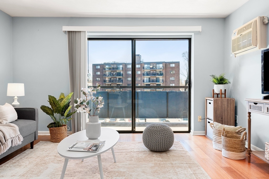 32 Whites Avenue, Unit E441 Watertown, MA 02472 - Photo 3 of 34 a living room with furniture and a potted plant
