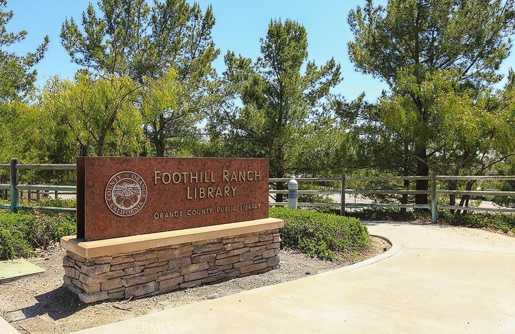 219 Chaumont Circle Lake Forest, CA 92610 - Photo 56 of 56 Enjoy easy access to Foothill Ranch Library, offering everything from books to community programs.
