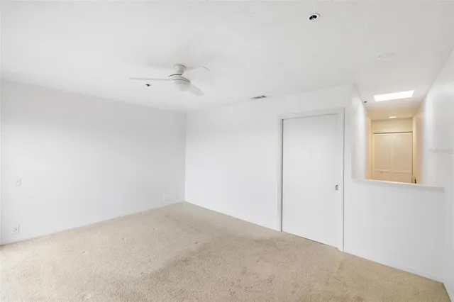 a view of a garden with an outdoor space