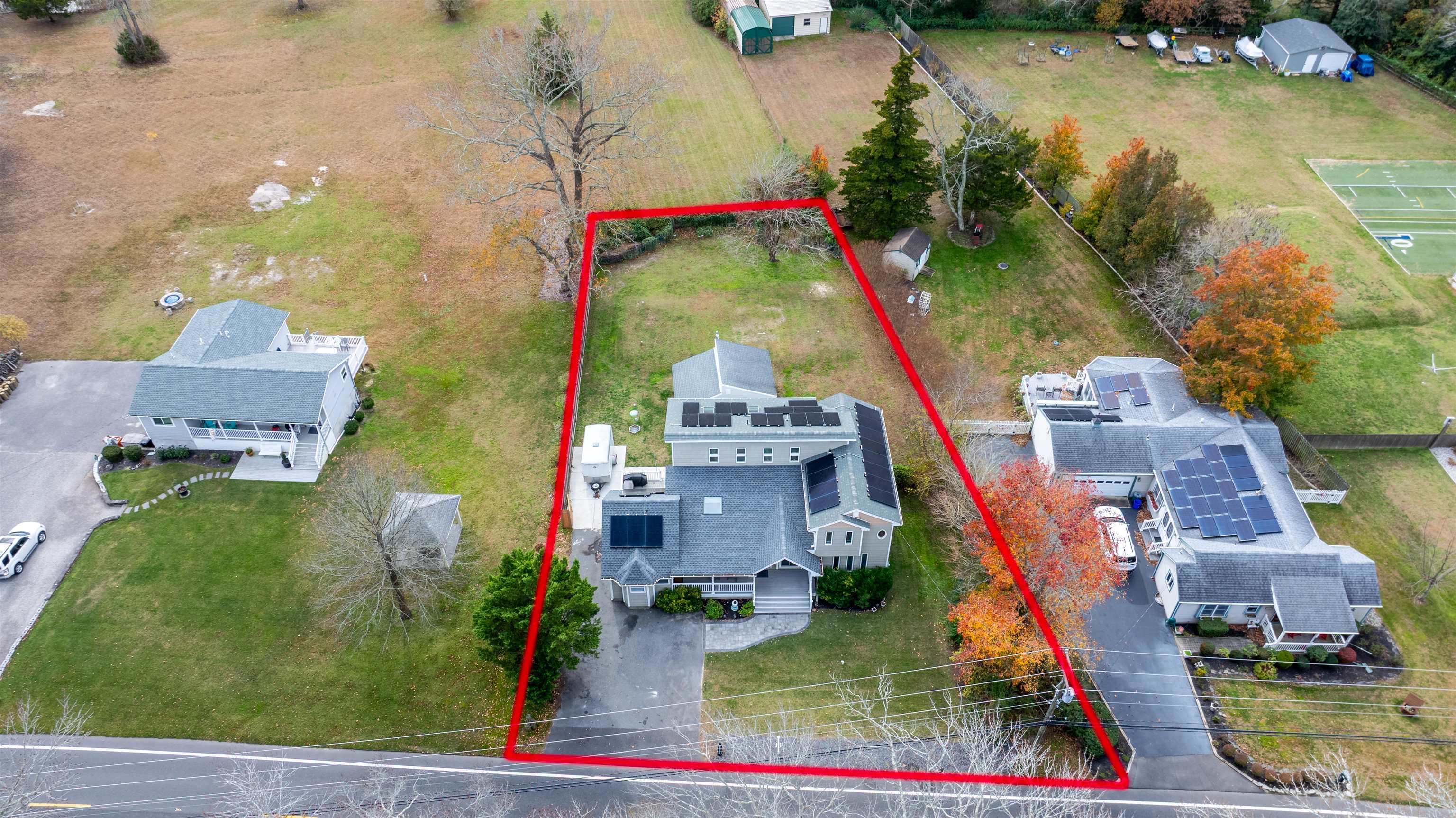 667 Dias Creek Road Cape May Court House, NJ 08210 - Photo 42 of 43 an aerial view of houses with yard