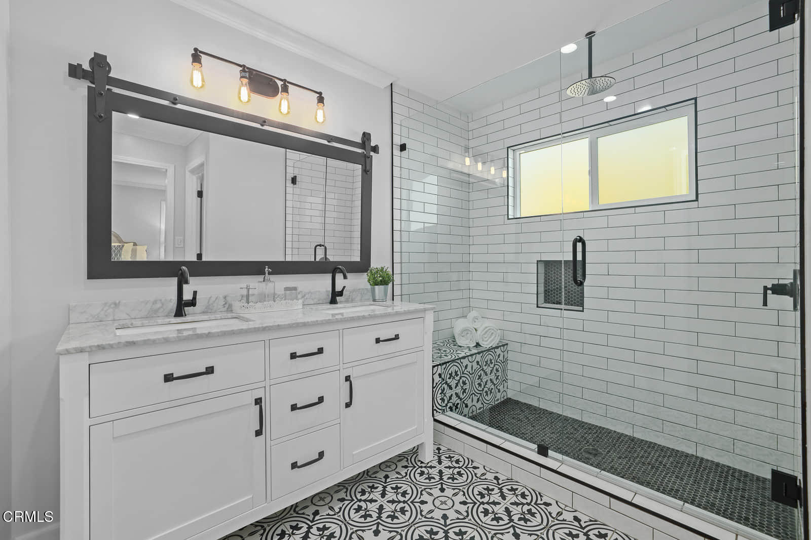 487 Crosby Street Altadena, CA 91001 - Photo 19 of 24 a bathroom with a sink a toilet and mirror