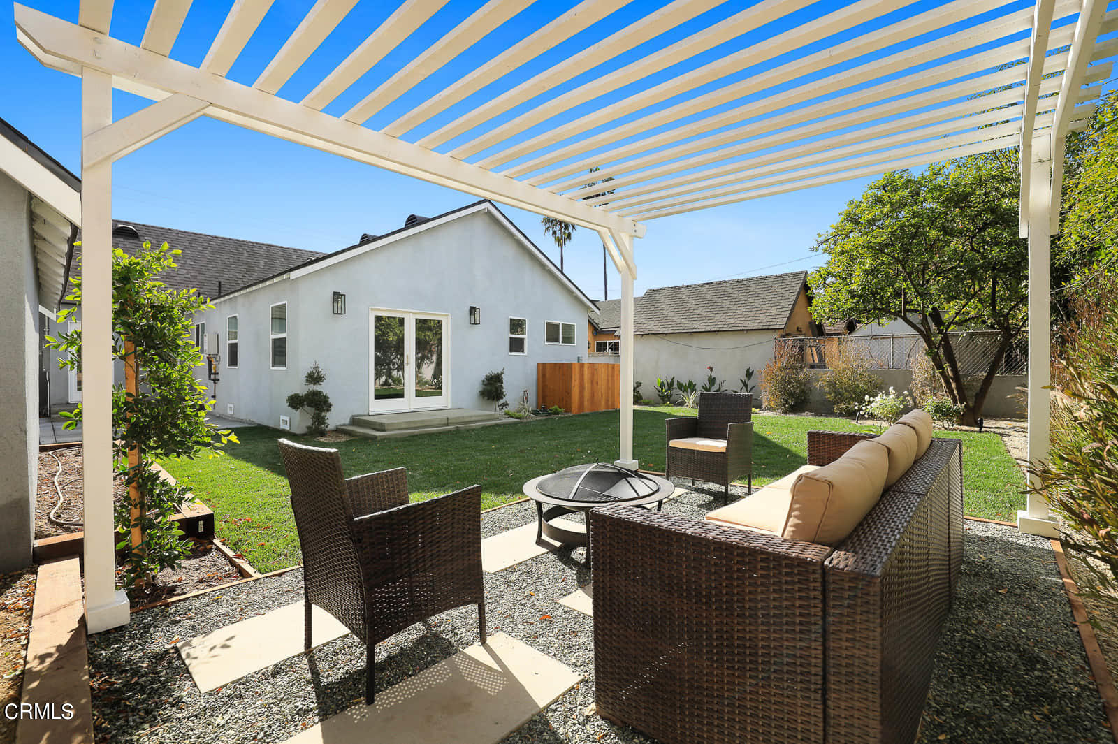 487 Crosby Street Altadena, CA 91001 - Photo 23 of 24 a view of a patio with couches chairs and a potted plant