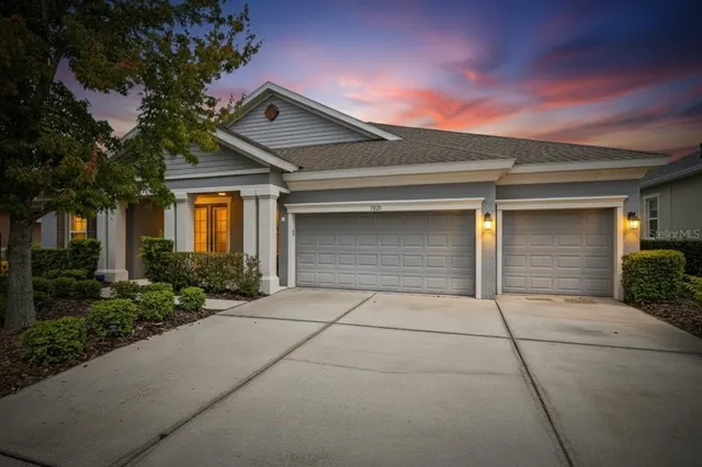 a view of a swimming pool with lounge chair