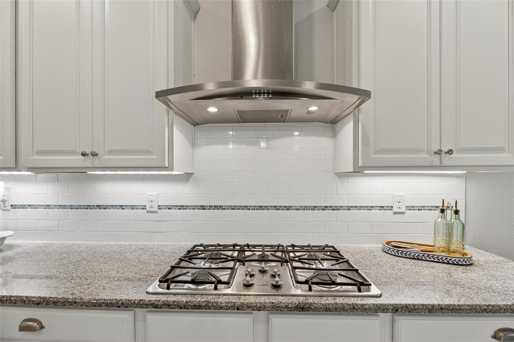 7223 Bowspirit Place Apollo Beach, FL 33572 - Photo 35 of 92 a kitchen with granite countertop a sink a stove and cabinets