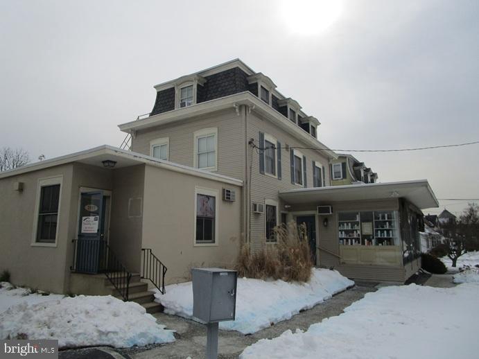 a front view of a house