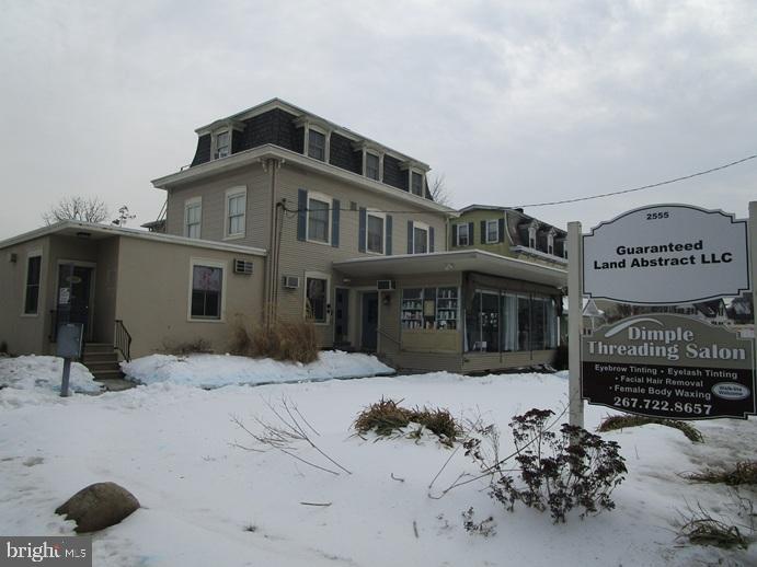 2557 Huntingdon Pike Huntingdon Valley, PA 19006 - Photo 2 of 9 a view of a house with a snow in the background