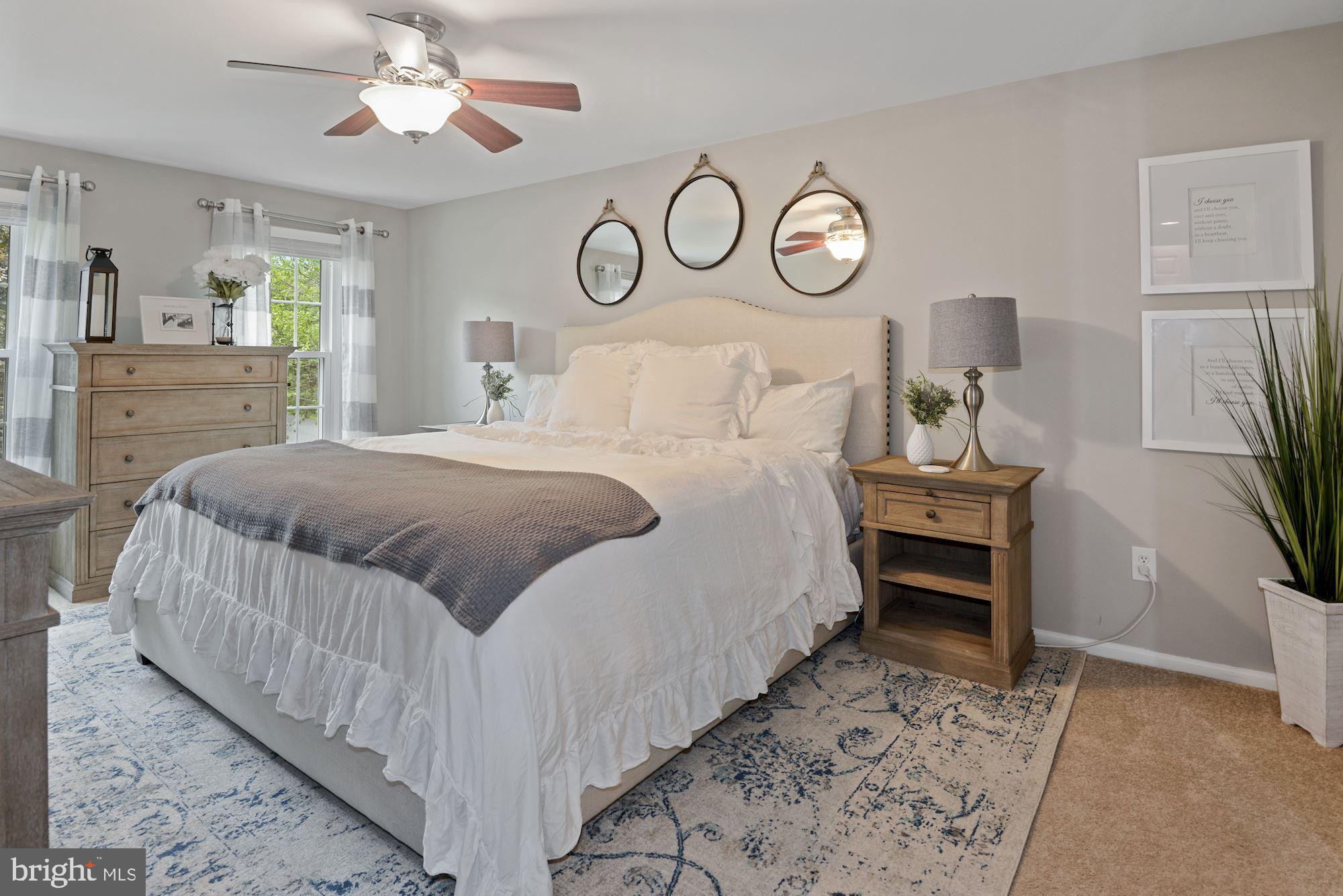 143 Peyton Road Sterling, VA 20165 - Photo 13 of 22 Master Bedroom with ceiling fan