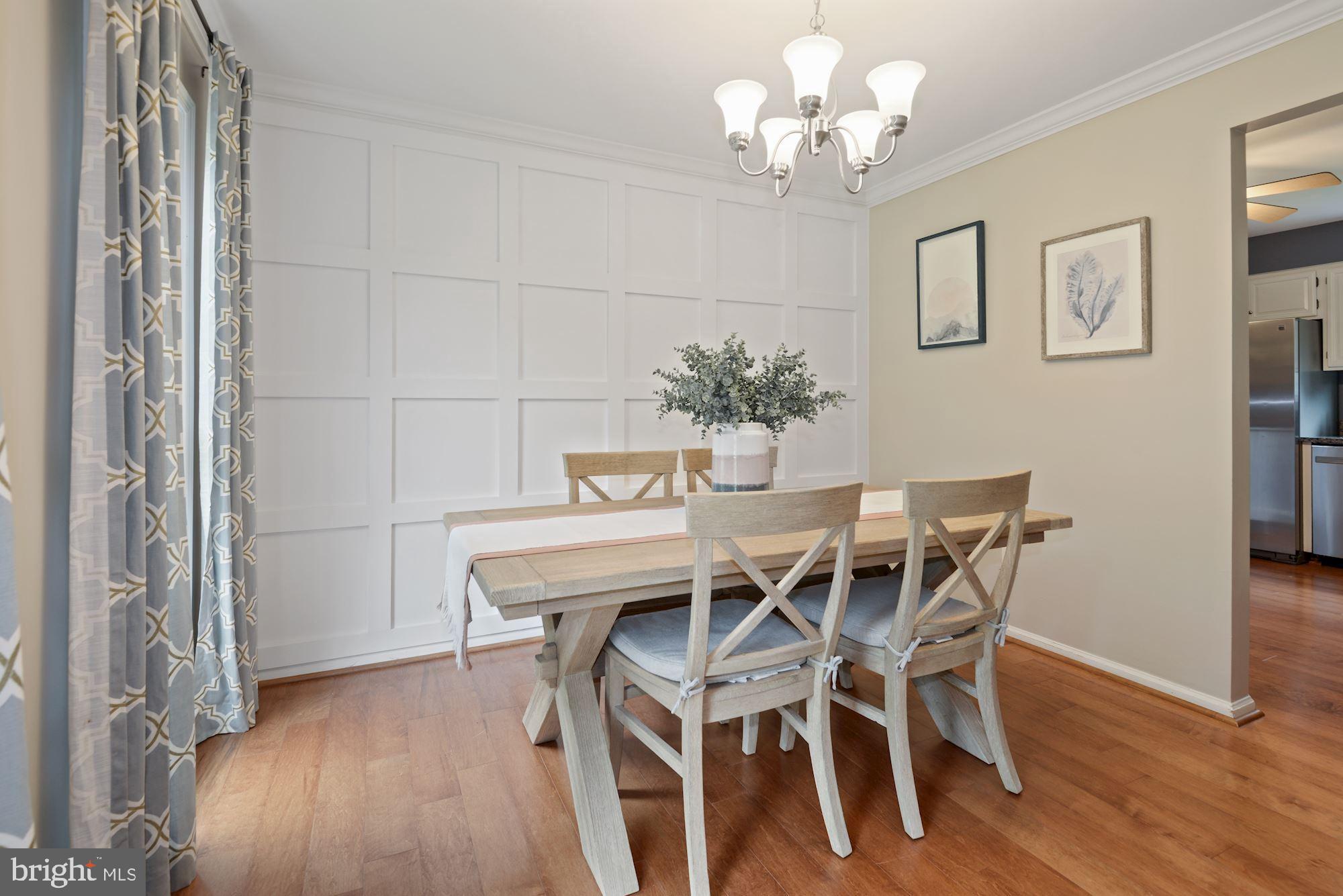 143 Peyton Road Sterling, VA 20165 - Photo 7 of 22 Dining Room with accent wall & new paint