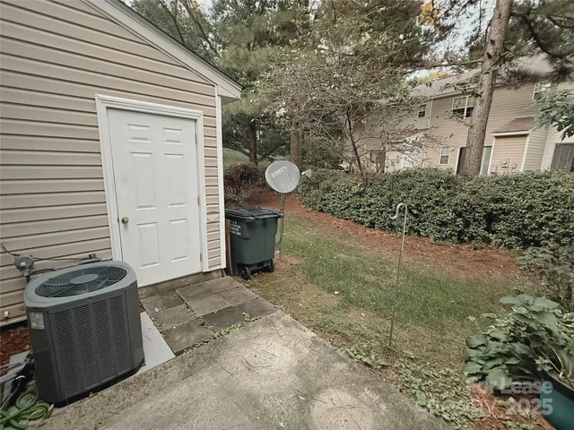 a backyard of a house