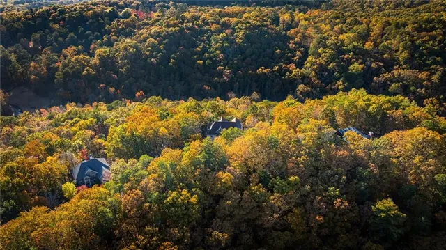a living room with furniture a fireplace and a ceiling fan