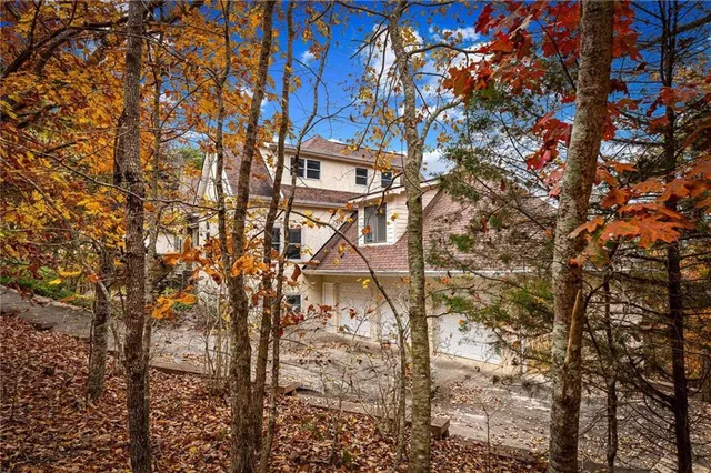 a view of city and mountain