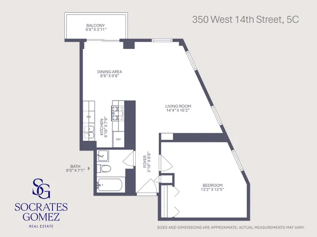$1,295,000 | 350 West 14th Street, Unit 5C | West Village