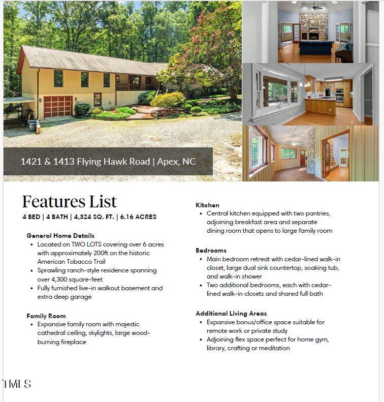 1421 Flying Hawk Road Apex, NC 27523 - Photo 75 of 77 Feature list 1 - unbranded