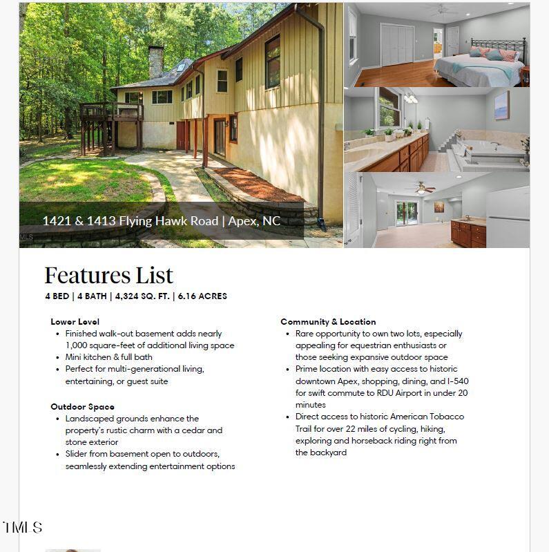 1421 Flying Hawk Road Apex, NC 27523 - Photo 76 of 77 Feature list 2 - unbranded