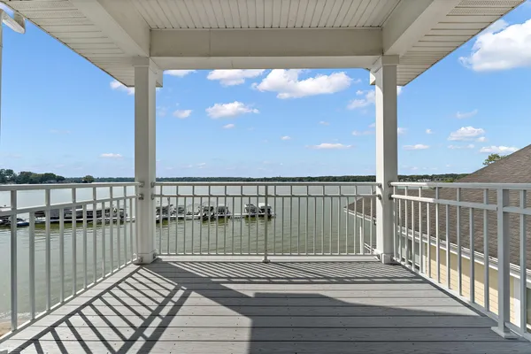 a view of ocean from a balcony