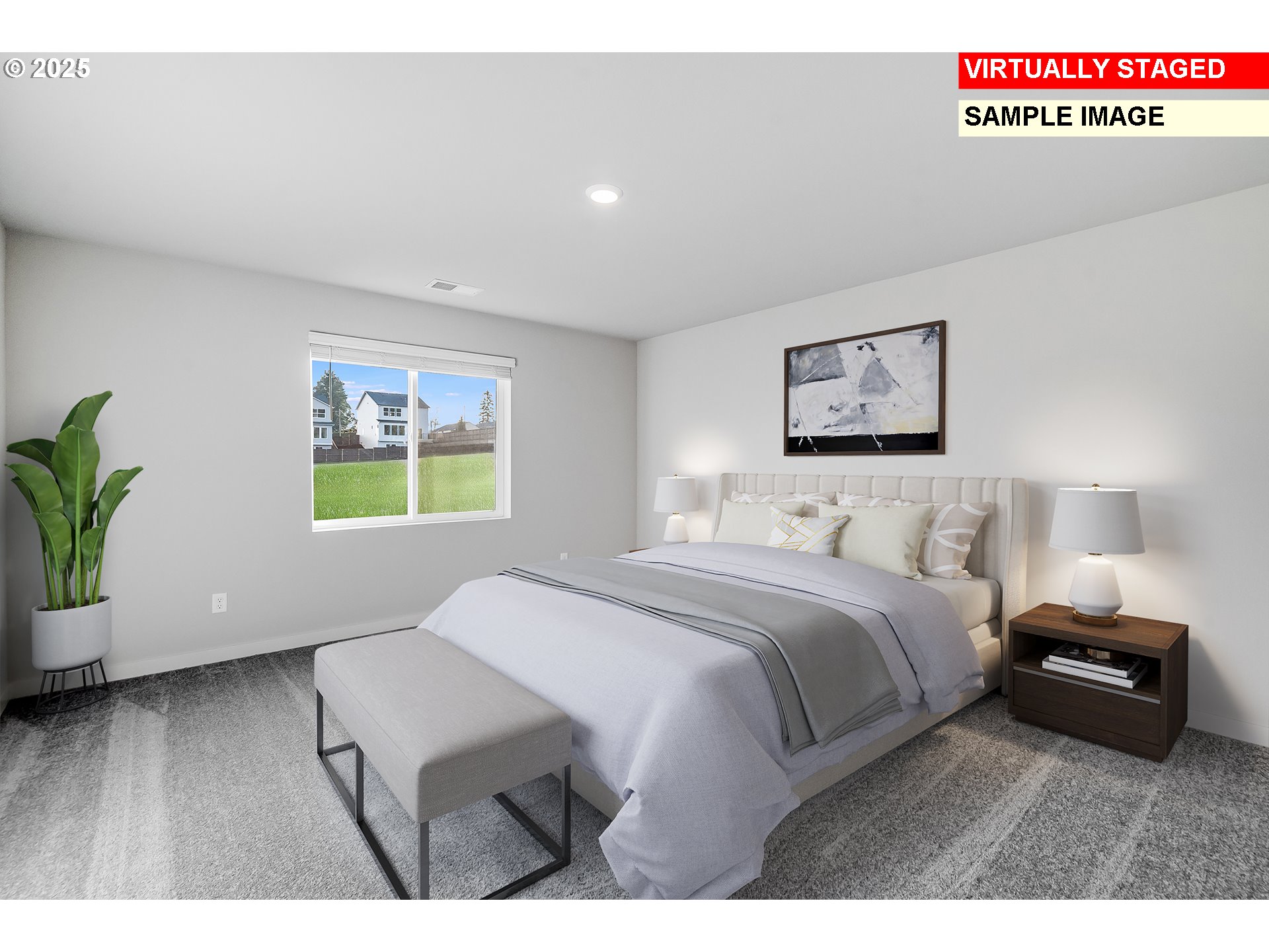 843 Glade Avenue, Unit H162 Forest Grove, OR 97116 - Photo 18 of 28 a bedroom with a bed and a wooden floor