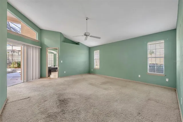 a view of a hallway with entryway